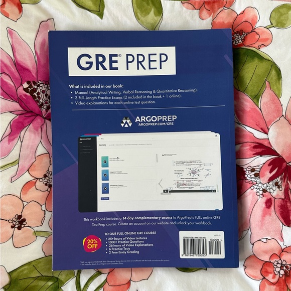 2018-2019 Argoprep GRE Study Book - Picture 3 of 4